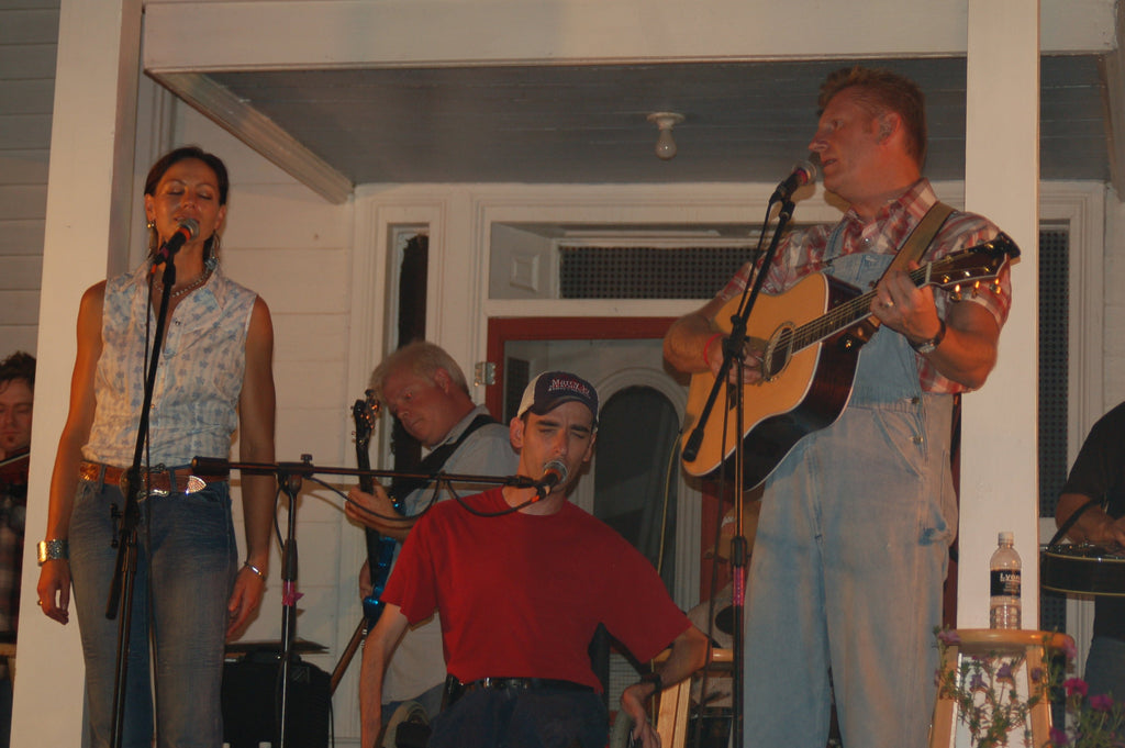 Bradley Walker with Joey+Rory at the Bib and Buckle Fest